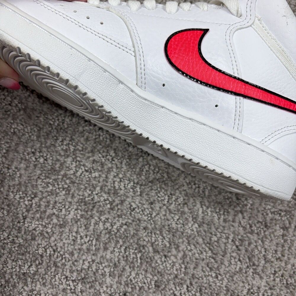 Nike Shoes Womens 8 White Court Vision Mid Leather Casual Walking Sneaker - Picture 5 of 9